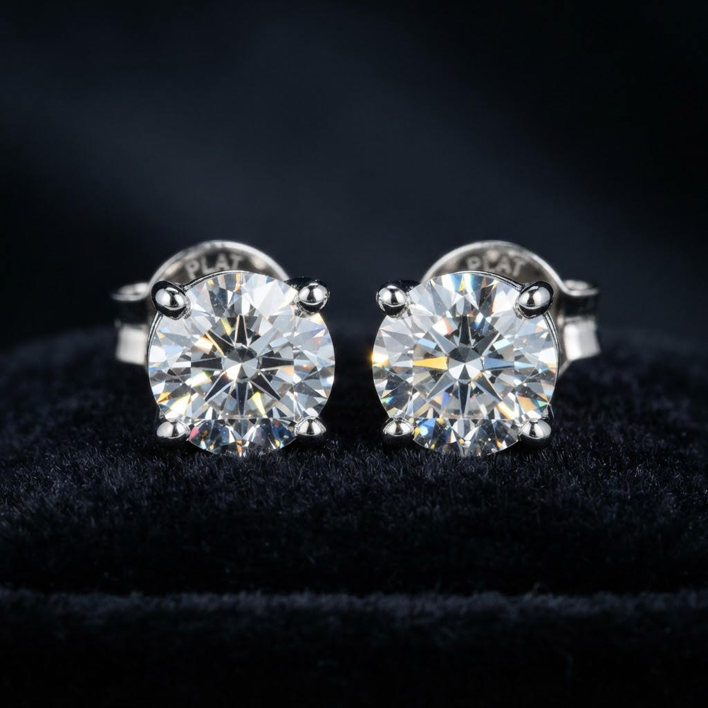 Diamond Stud Earrings